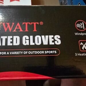WATT Heated Gloves - Black and Red Packaging
